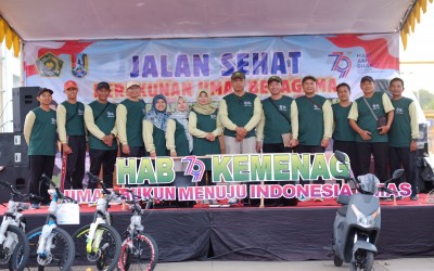 Jalan Sehat Kerukunan Umat Beragama HAB Kemenag ke-79